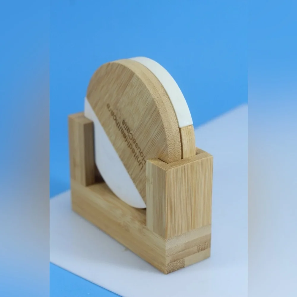 Bamboo & Marble Coasters